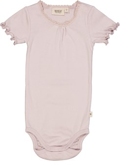 Wheat Body Rib Lace SS - Soft Lilac